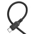 Hoco X90 - Cool Silicone Fast Charging And Data Transmittion Cable (60W - 20V- 3A - 1M), USB-C To USB-C Plug, Compatible With Samsung Huawei Xiaomi Oppo - Black - Safqqa Egypt