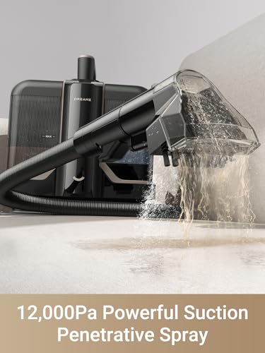 Dreame N10 Spot Cleaner, 12000Pa Suction with Penetrative Spray Carpet Cleaner, 60°C Hot Water Stain Removal, Self-Cleaning Hose, Lightweight Multi-Surface Cleaning with Stain Tools,-Have Scratches