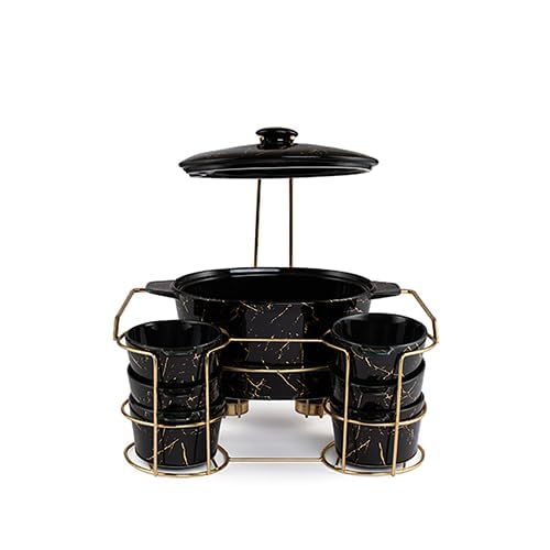 Lotus Olija Soup Mug Set – 24 Pieces (Plates & Bowls Set)