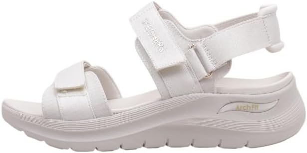 Skechers Women Sandals Off White Casual Comfort Footwear – Safqqa Egypt
