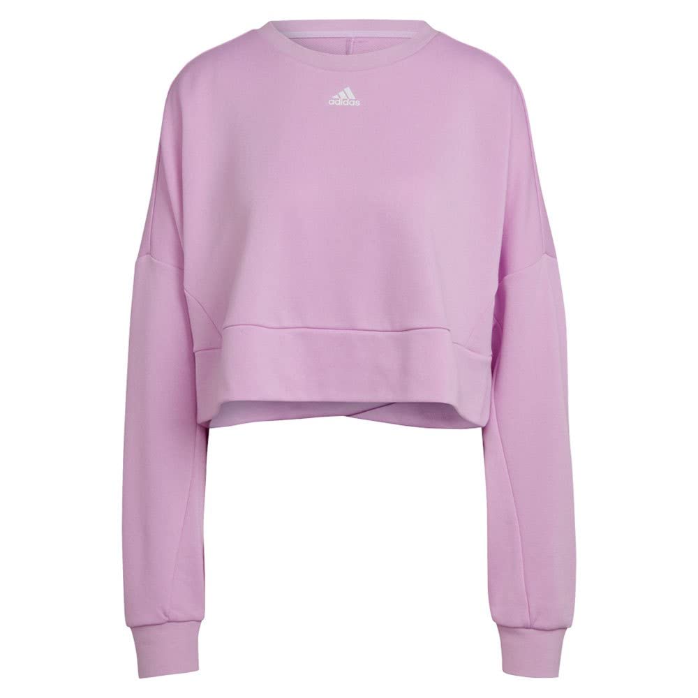 سويت شيرت أديداس للنساء مصنوع من قماش ناعم ومريح من الصوف الفرنسي للدفء والراحة