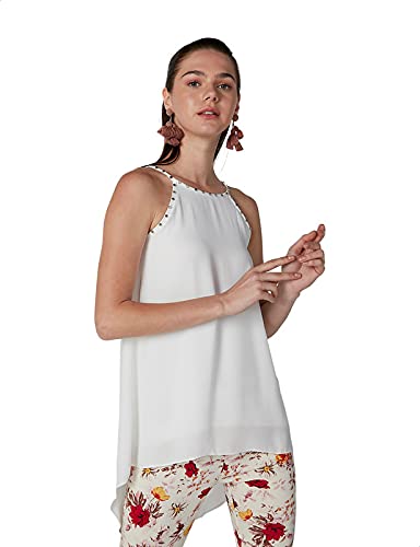 Elle Spaghetti Straps High-Low Blouse for Women