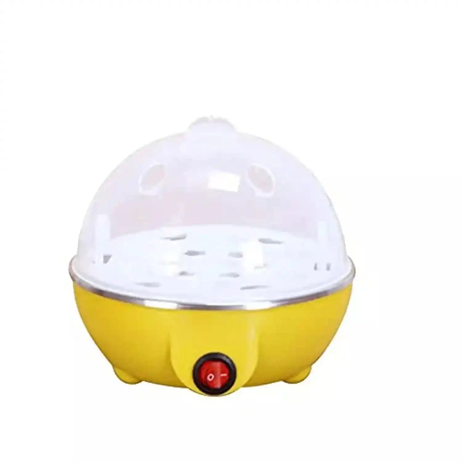 Generic Egg Cooker - 7 Eggs, Stainless Steel, Multi, 15.5 x 15.5 x 15 cm, Egg Boiler Only- Damage Box - Safqqa Egypt