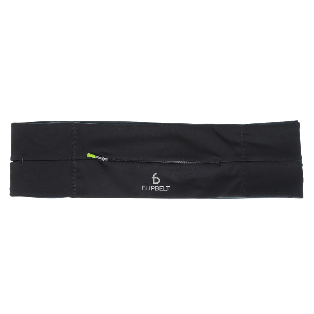 FlipBelt Black Zipper – Running & Workout Waist Belt