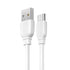 Remax rc-138m fast charging and data transmission lightning cable with 2.4a output 1000mm set of 2 pieces - white