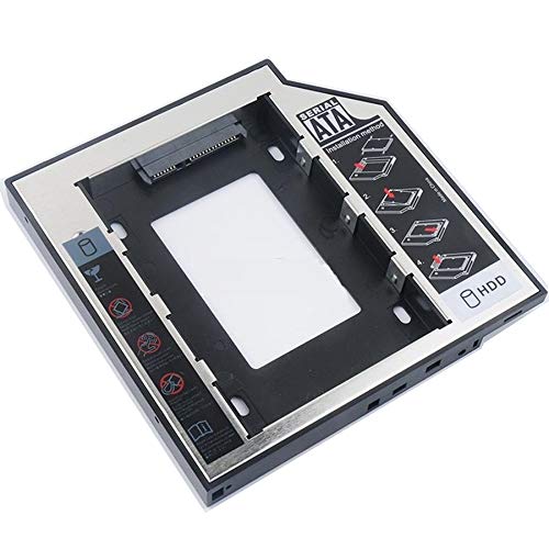 حامل هارد ديسك أو إس إس دي إضافي (9.5 ملم) – لتحويل مدخل السيدي في اللابتوب إلى مساحة تخزين إضافية