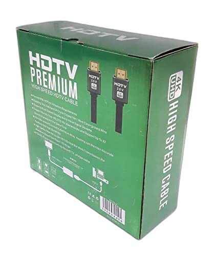 XFORM HDMI 2.0 Cable 4K – 30 Meter, OD 8.0mm, 19+1 CCS, Supports 3D & 1080P, Color Box Packing