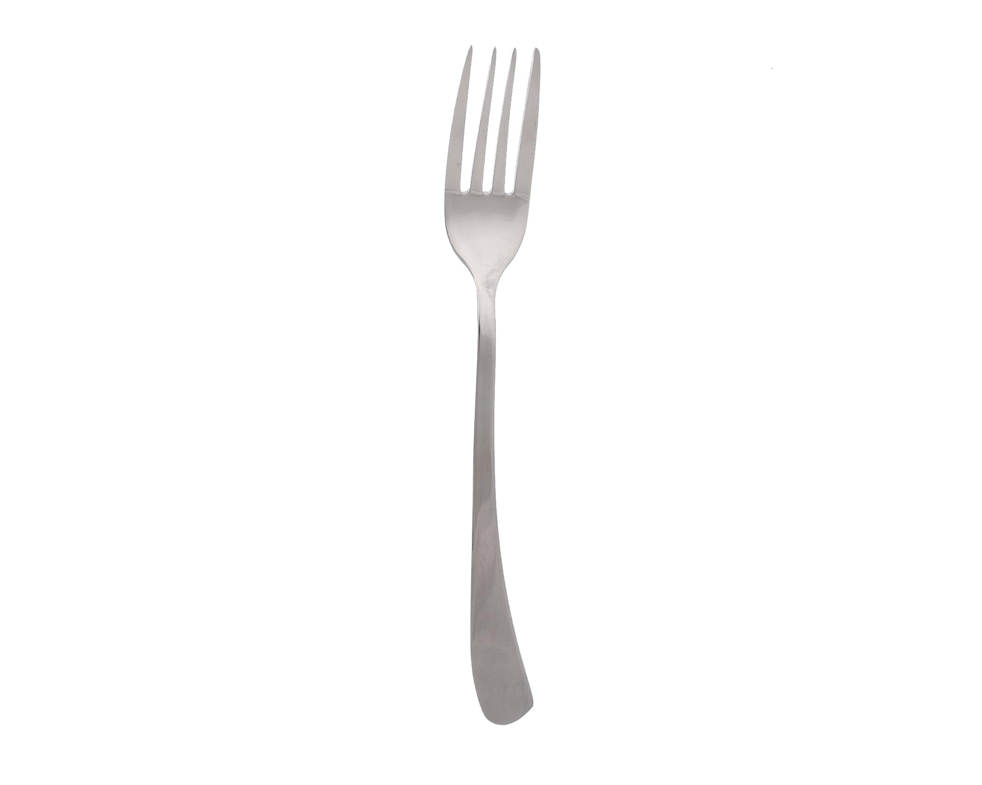 طقم شوك لترابيزة الطعام بتصميم منحني ومرآة من الستانلس ستيل من زينيا، 3 قطع