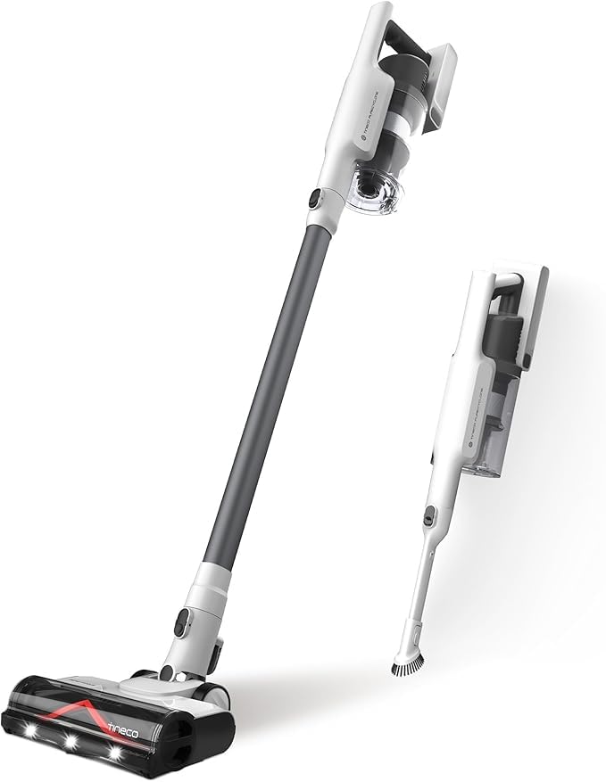 Tineco A30S Cordless Stick Vacuum Cleaner, 160W Suction, 60Min Runtime, 1L Dustbin, ZeroTangle Brush, LED Headlight – Minor Scratch - Safqqa Egypt