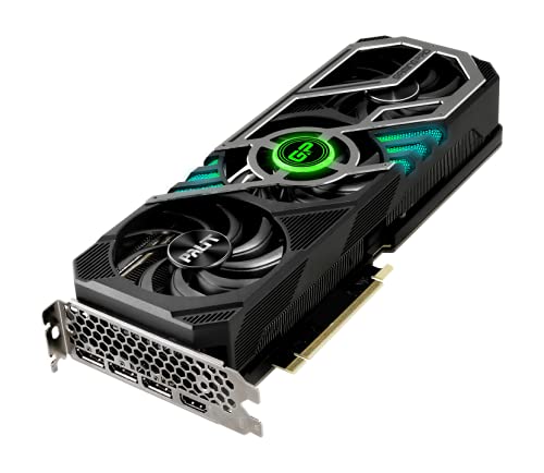 كرت الشاشة باليت جيفورس RTX 3080 جيمينغ برو. مزود بـ ذاكرة 12 جيجابايت GDDR6X و10240 نواة CUDA وسرعة تعزيز تصل إلى 1365 ميجاهرتز، يقدم هذا الكرت أداءً فائق السرعة ورسومات عالية الجودة