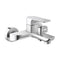 Genebre 6410032 Bathtub Mixer, Wall-Mounted Bath Faucet, Chrome Finish