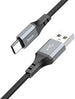 Hoco X86 Type-C Silicone Fast Charging Cable – 1M, 3A - Safqqa