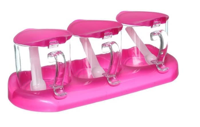 Yasin Plastic Spice Jars with Lid