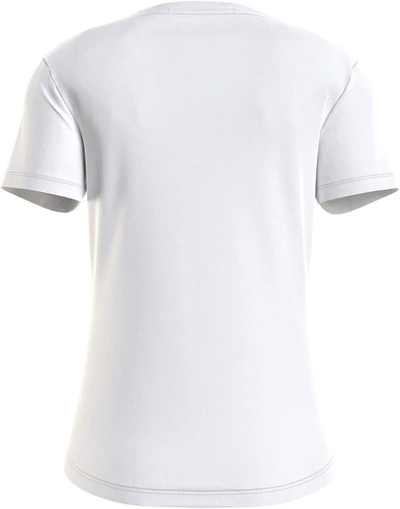 Women’s Monogram Logo Slim V-Neck Short Sleeve Knit Top