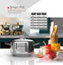Zinox Smart Set 19 pcs, size (16 - 20 - 24 - 28 )- milk pot 14 - Frying pan 20 with lid - Suties 24 - coffe pot set 4- Without Oil refinery