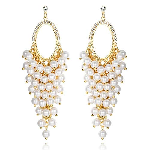 YouBella Gold Plated Crystal Earrings for Girls and Women