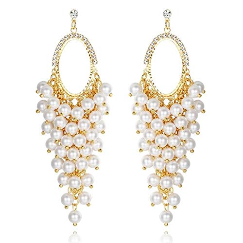 YouBella Gold Plated Crystal Earrings for Girls and Women