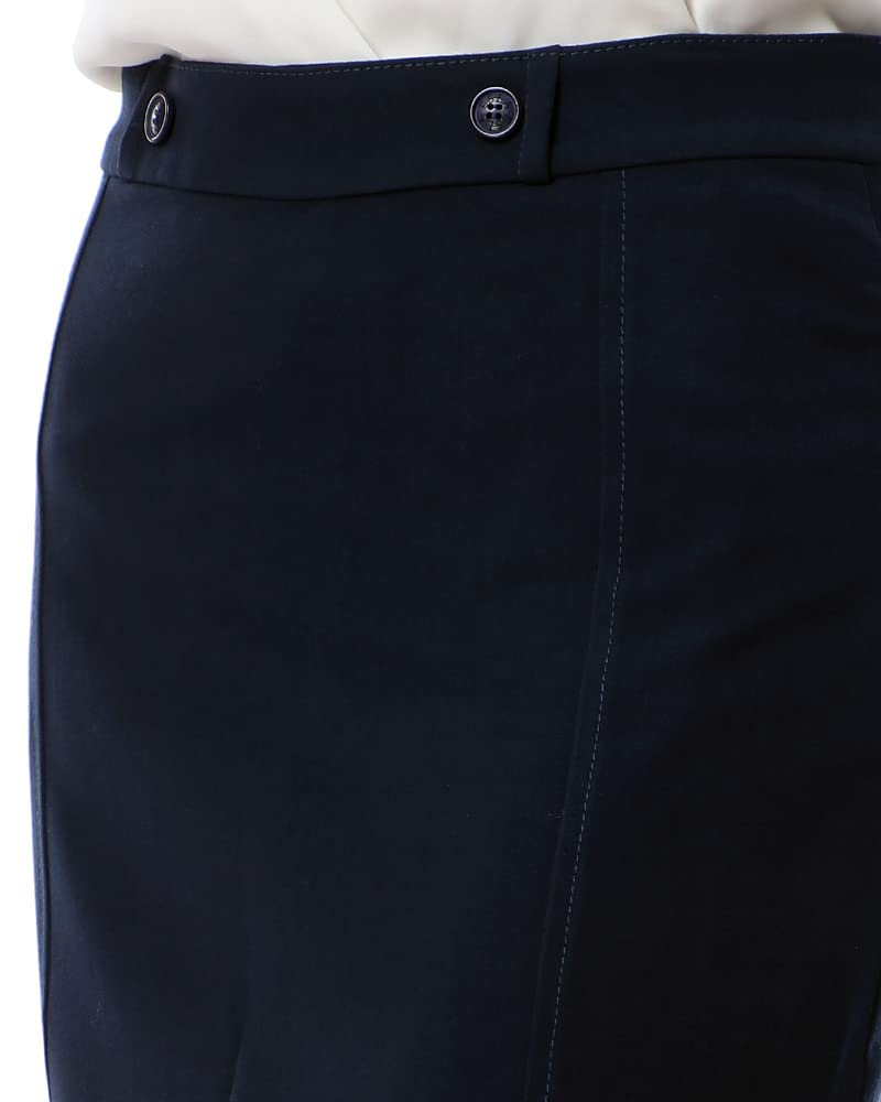 Esla Womens Solid Casual Long Skirt Long Skirt
