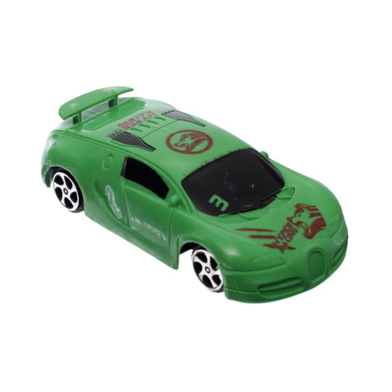 Generic Plastic Racing Car With Distinctive Modern Printed Design Add More Entertaining For Kids, With Out A Box - Safqqa