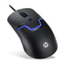 Mouse Wired Gaming Color LED Light DPI Control - Black