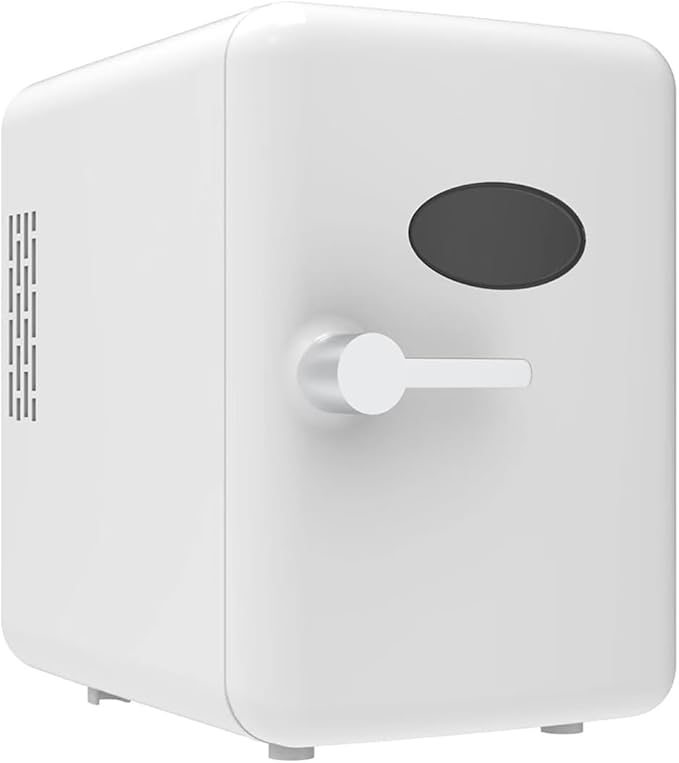 SKY-TOUCH Mini Fridge 4L Portable Cooler & Warmer 6 Can White