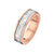 Cerruti 1881 Two-Tone Gold-Plated Stainless Steel Embossed Logo Band Ring for Men - Gold and Silver, 64