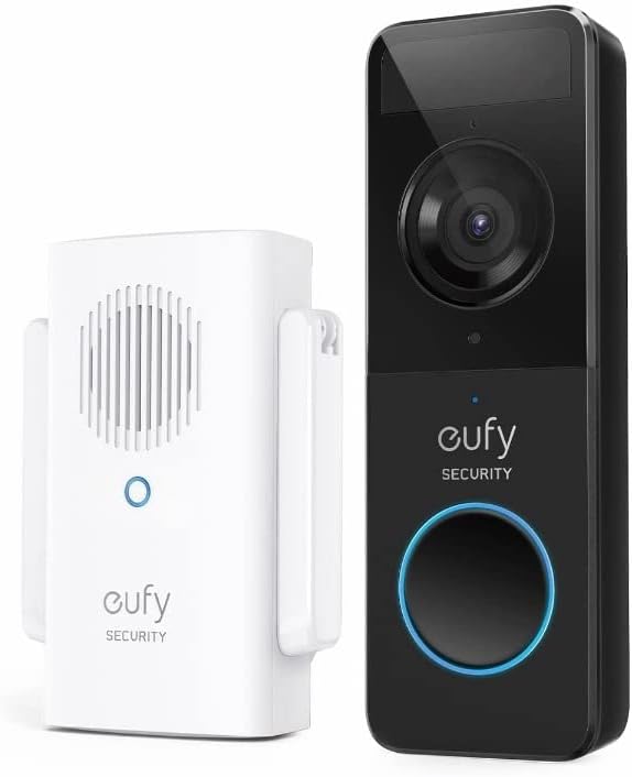 eufy Security Video Doorbell (Battery-Powered) with Chime – 1080p, 120-Day Batter