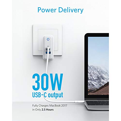 Anker PowerPort II PD Adapter – White with 1 PD & 1 Power IQ 2.0 Port