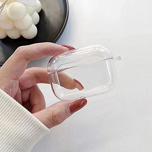 Transparent protective hard clear case cover for airpods pro - pure transparent