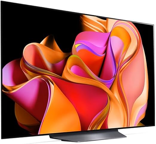 تلفزيون LG OLED evo، سلسلة CS3 مقاس 55 بوصة، نظام التشغيل WebOS Smart AI ThinQ، جهاز تحكم عن بعد Magic، سينما رباعية الجوانب، Dolby Vision HDR10، HLG، AI Picture Pro، AI Sound Pro (9.1.2ch)، Dolby Atmos، حامل أحادي القطب، OLED55CS3VA.AFU 