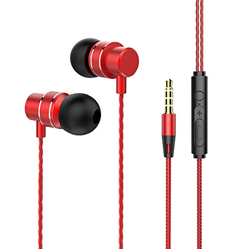 keendex Wired noise-cancelling earphones with microphone and adjustment key from Kindex KX 2305, 1.2 meters - Black