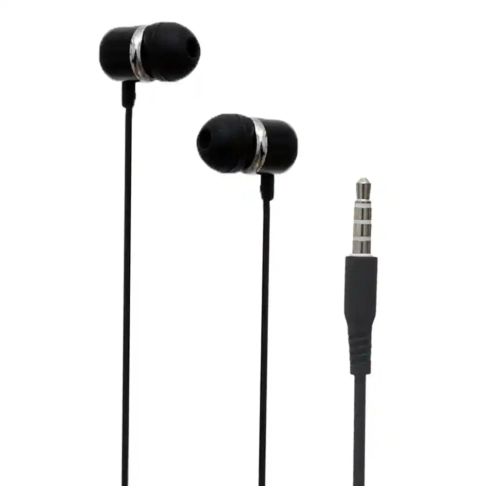 Xo xo-ep26 music earphones with hd sound quality and bulid in microphone 3.5mm set of 2 pieces - black, Wired Headphones Headset - Safqqa Egypt