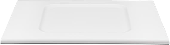 Restaurantware Voga Rectangular Serving Plates 16.5 x 13.5 Inch (Set of 10) – White Melamine Platters