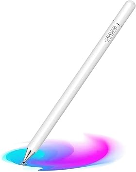 قلم Joyroom JR-BP560S للشاشات التي تعمل باللمس بالسعة السلبية لأجهزة iPad وiPhone وجميع الشاشات السعوية مع طرفين بديلين - أبيض