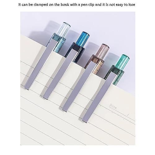 SAFWEL Gel Ink Pen Retractable Pen with Comfortable Grip Barrel Smooth Flowing Ink 0.5mm Black Ink for School Office Home (Color : Green)