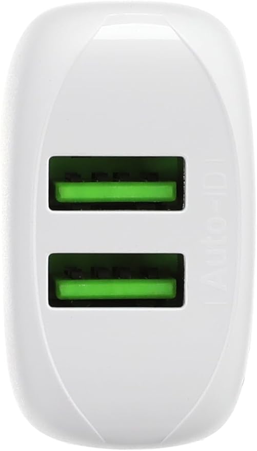 مجموعة شاحن سريع من Ldnio - قطعتين، موديل A2219، قابس الاتحاد الأوروبي مع منفذي USB وكابل Type-C - أبيض 