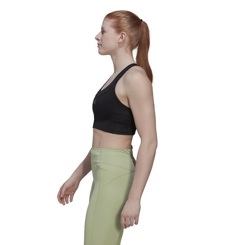 Adidas Run MS PKT Training Bra – Medium Support, Black
