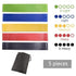 Generic 5PCS/Set Resistance Band fitness 7Levels Latex Gym Strength Training Rubber Loops Bands Fitness CrossFit Equipment Yoga Exercise Pull Rope Elastic Bands for Fit - Safqqa Egypt