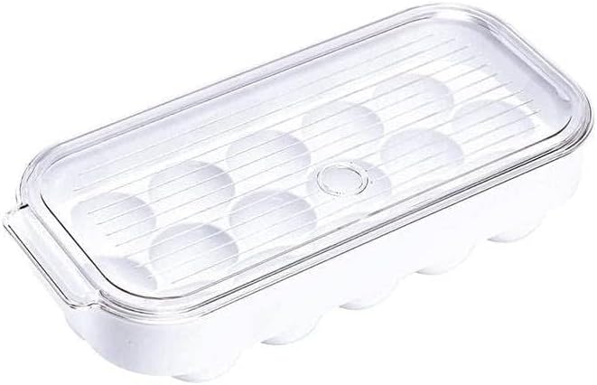 ECVV 16-Egg Refrigerator Storage Container with Lid & Handle Clear - Have Scratches – Safqqa Egypt