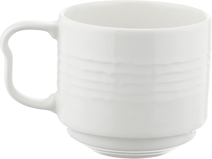 Royal Porcelain Coffee Cup 0.26L White Ceramic Mug – Safqqa Egypt