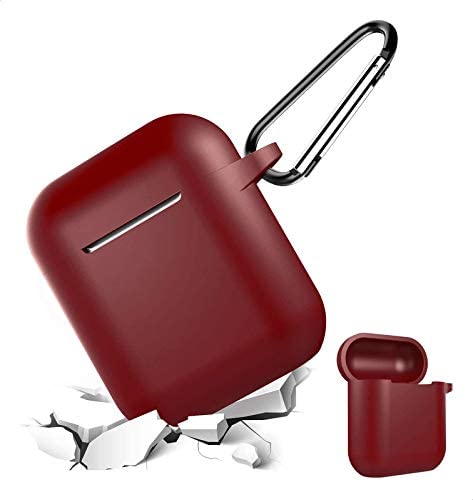 غطاء سيلكون AirPods من KEENDEX KX2328 مع حلقة حمل - 
