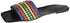 OX Faux Leather Multicolor Slides OX0011 For women