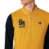 Splash Men's Pullover with Chest Embroidery and Contrast Long Sleeves