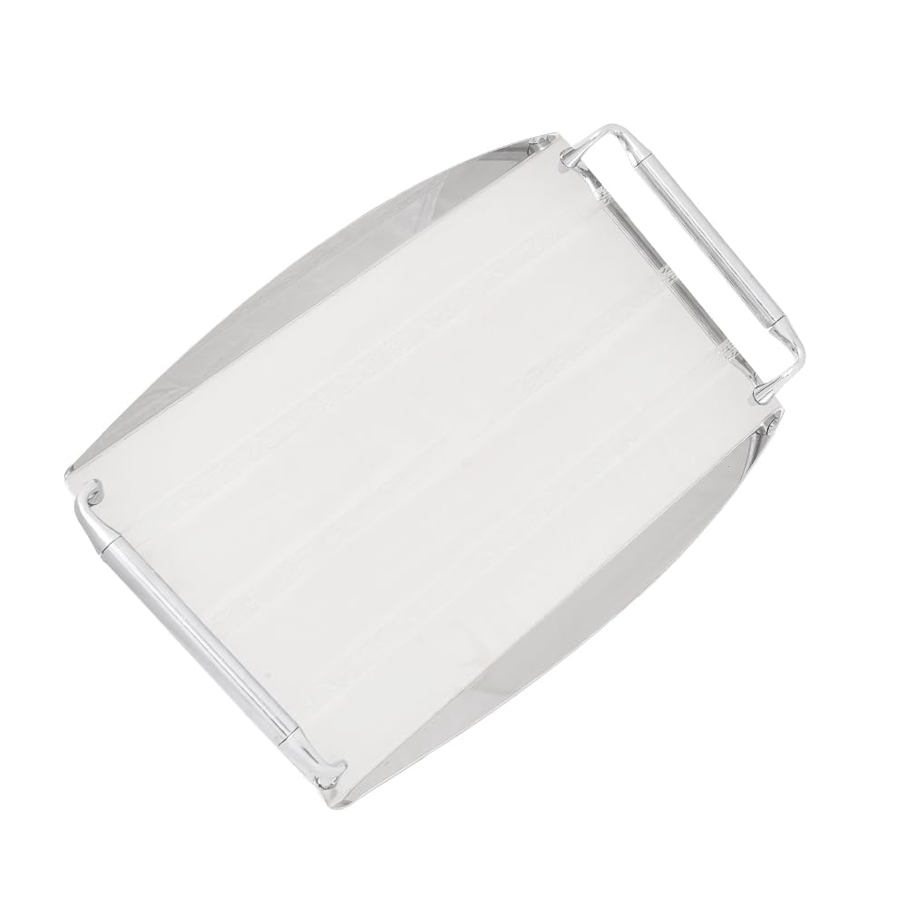 Jazz Stainless Steel Tray, Rectangular In Shape (40 x 25 cm), Silver