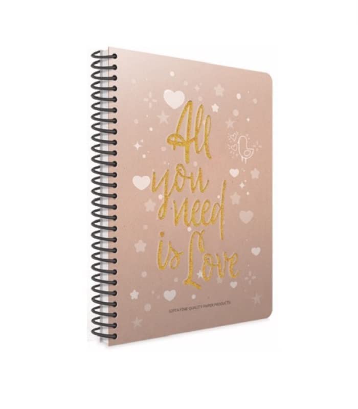 Gipta Love Book Lined Hard Cover Notebook