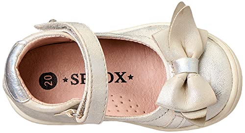 Sprox Front Bow Velcro Strap Round Toe Shoes for Girls