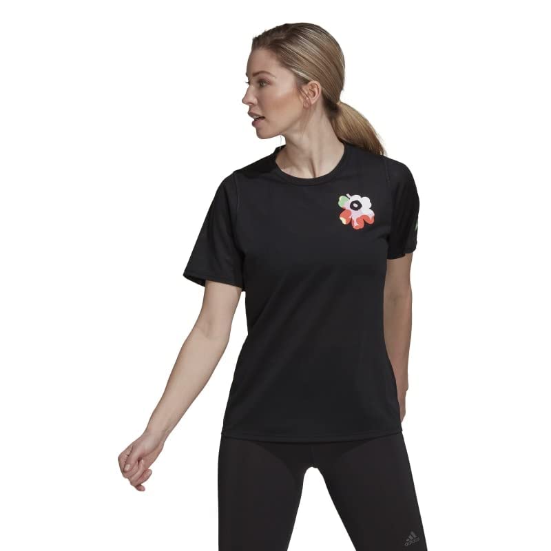 Adidas MMK Run T-shirt HG6321 Running T-shirt - Black (Short Sleeve for Women)