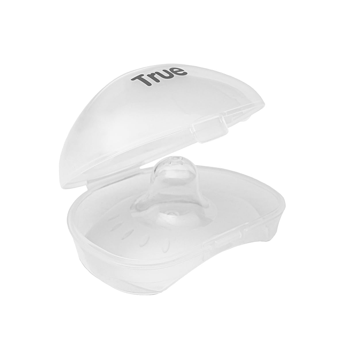 واقي حلمات من السيليكون من ترو تربنز – الحجم الكبير (L) مصمم لتوفير الراحة والحماية للأمهات أثناء الرضاعة. مصنوع من سيليكون ناعم من الدرجة الطبية، يحمي الحلمات المؤلمة أو المتشققة مع السماح للطفل بالرضاعة الطبيعية بسهولة