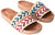 Deeda Faux-Leather Embroidery Detail Slide Slippers for Women - Safqqa Egypt