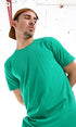 Ravin Men's Ribbed Crew Neck Solid Basic Cotton T-Shirt